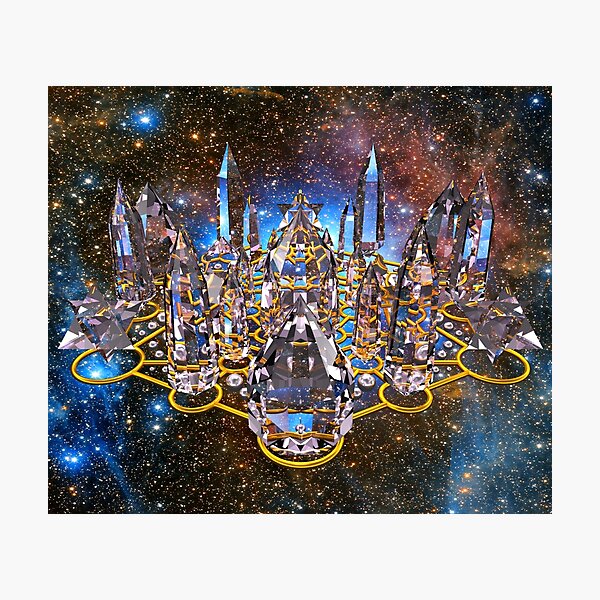 Aperçu de l'œuvre Grille de la porte des étoiles en cristal pléiadien créée et vendue par Crystal Healing Art.