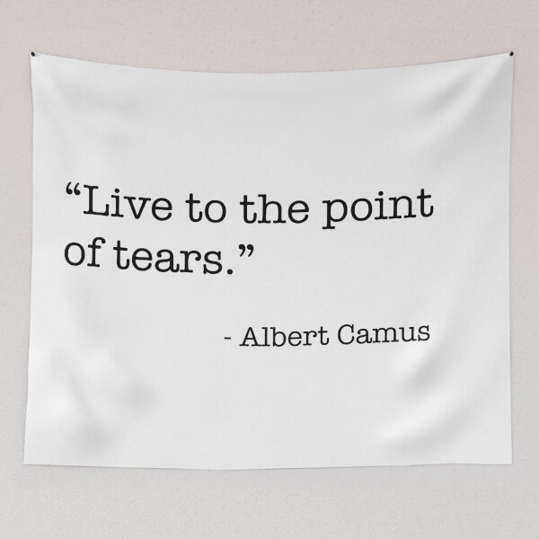 Item preview, "Live to the point of tears." designed and sold by wordsandwords.