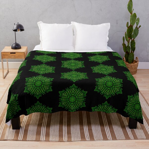 Item preview, green fern snowflake pattern designed and sold by BBrightman.