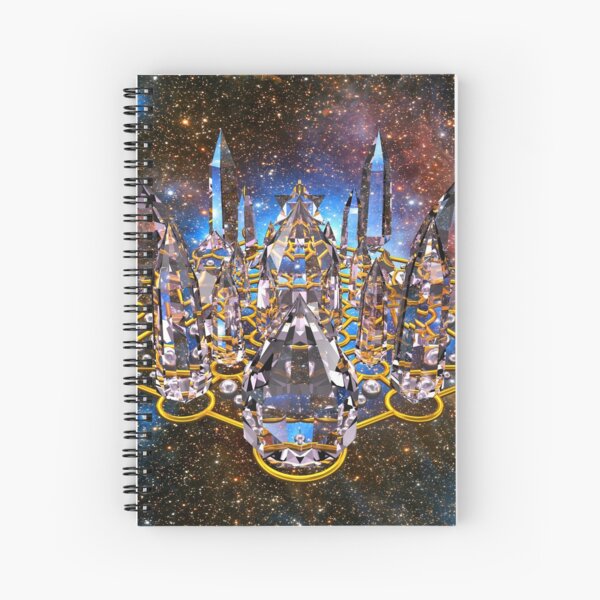 Pleiadian Crystal Stargate Grid Spiral Notebook