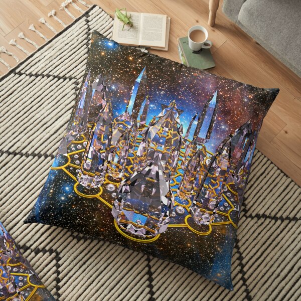 Pleiadian Crystal Stargate Grid Floor Pillow