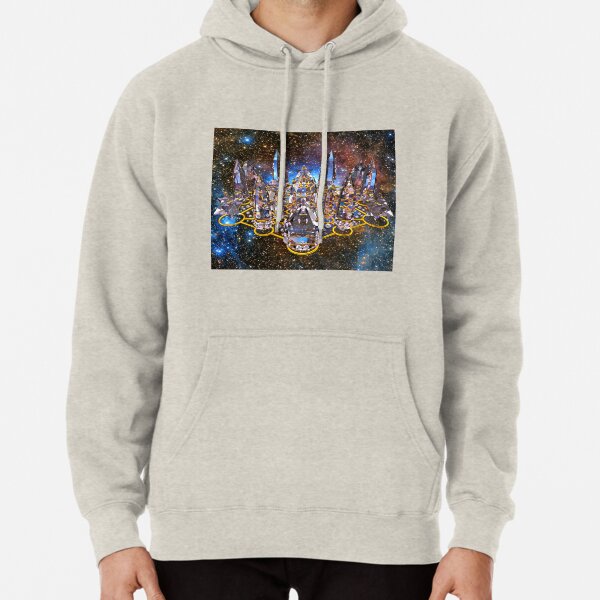 Pleiadian Crystal Stargate Grid Pullover Hoodie