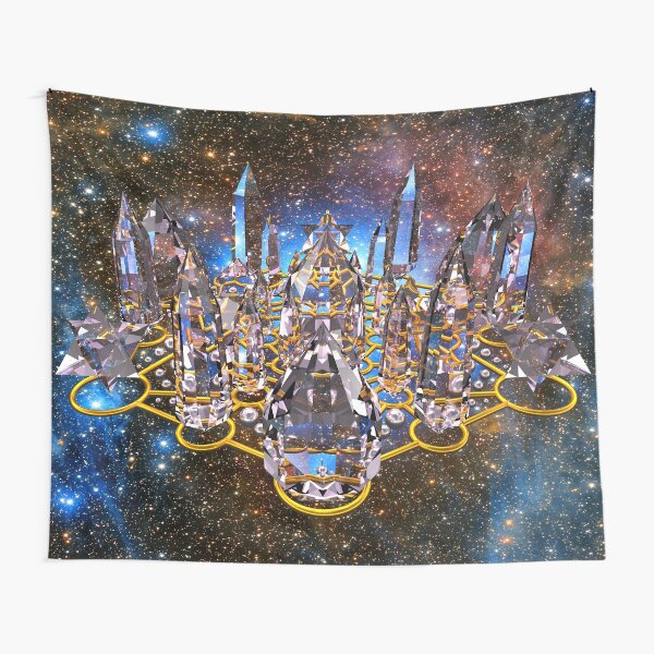 Pleiadian Crystal Stargate Grid Tapestry