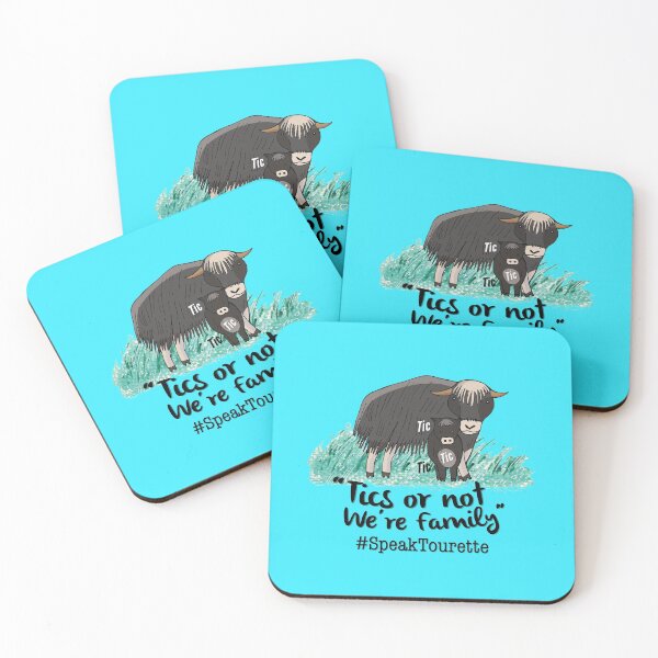 Item preview, Tics Or Not We’re Family, Cow Calf - Tourette Syndrome Awareness , Tourettes designed and sold by MJDezigns.