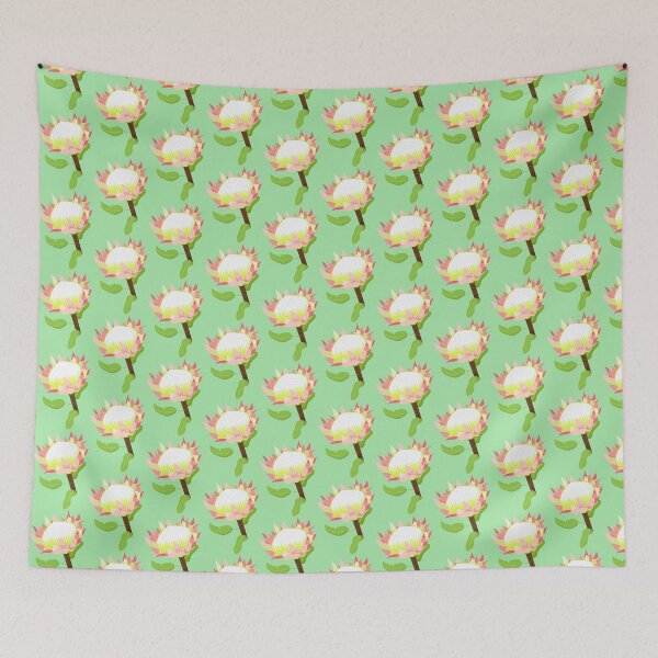 Item preview, Green Garden of King Proteas designed and sold by liveinpaper.