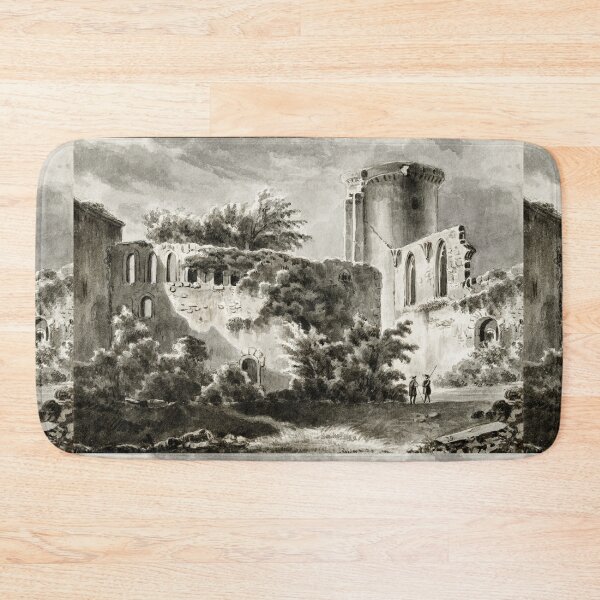 Item preview, Castle walls vintage illustration designed and sold by Vintage Designs +.