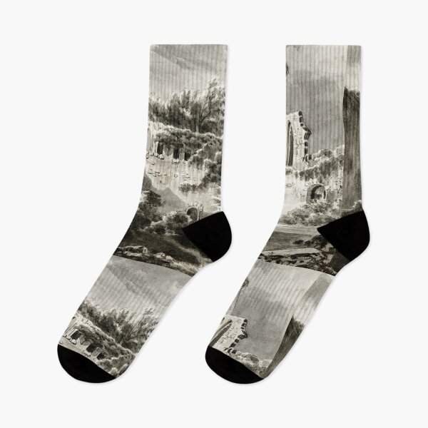 Item preview, Castle walls vintage illustration designed and sold by Vintage Designs +.