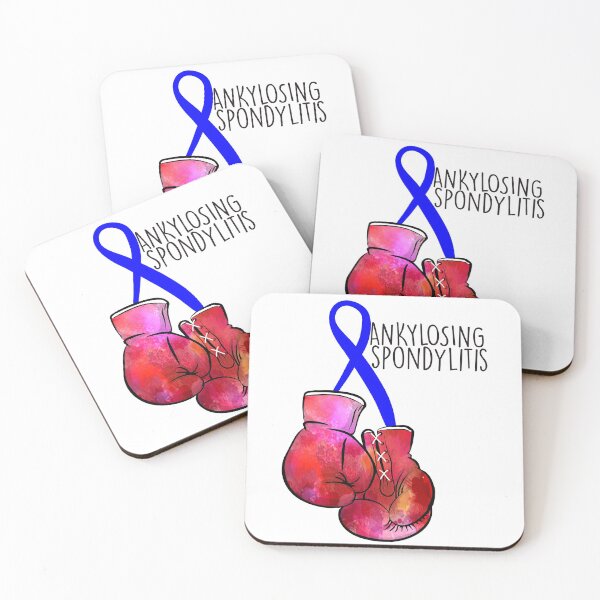 Item preview, Ankylosing Spondylitis Fighter (black) designed and sold by spoonie-species.