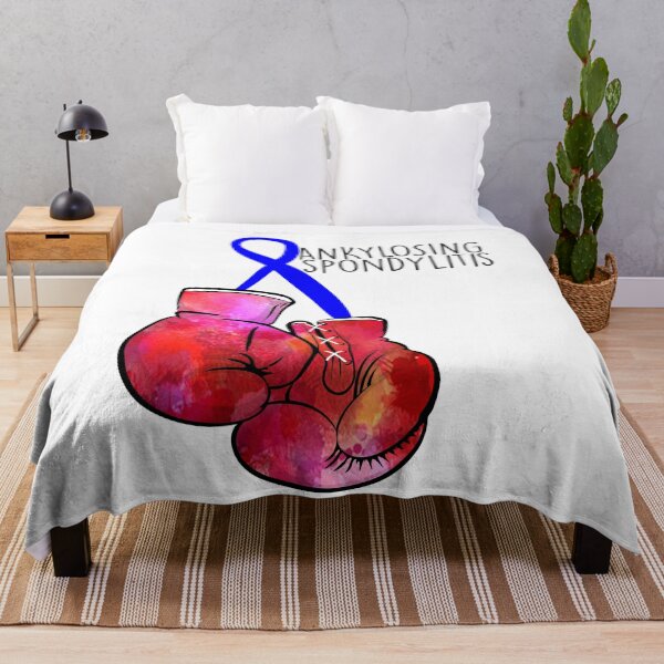 Item preview, Ankylosing Spondylitis Fighter (black) designed and sold by spoonie-species.