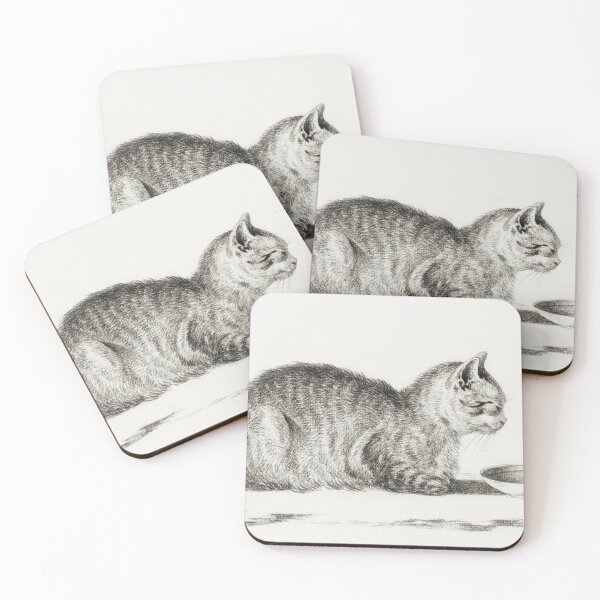 Item preview, Cat illustration designed and sold by Vintage Designs +.