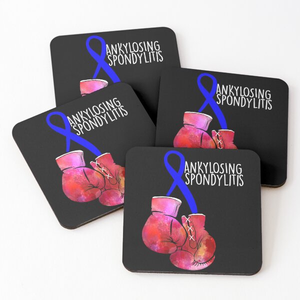 Item preview, Ankylosing Spondylitis Fighter (white) designed and sold by spoonie-species.
