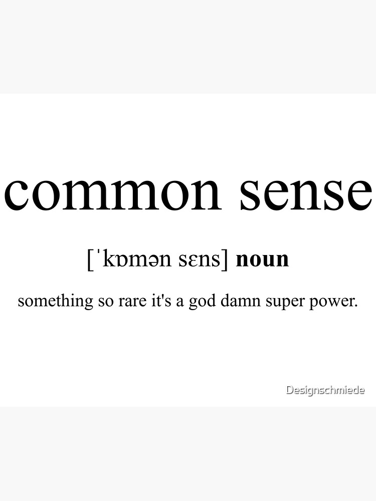 common-sense-definition-dictionary-collection-poster-by