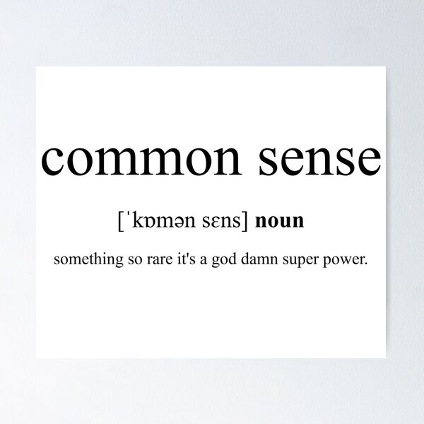 Artikel-Vorschau von Common Sense (gesunder Menschenverstand) Definition | Dictionary Collection, designt und verkauft von Designschmiede.