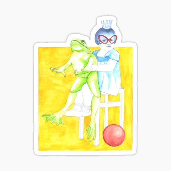 Frog King Sticker