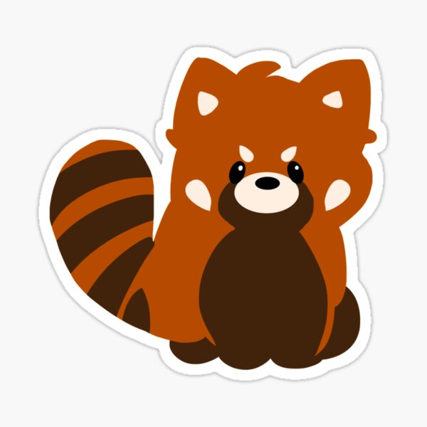 Chibi Red Panda Stickers | Redbubble