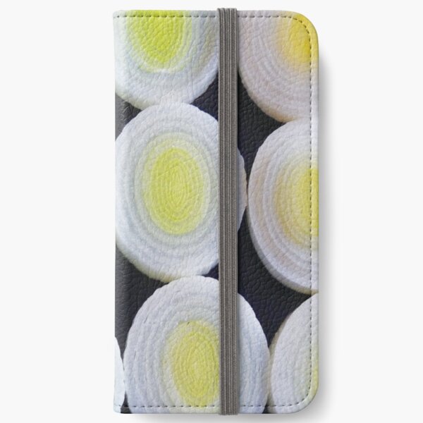 Pattern of leeks-clock iPhone Wallet