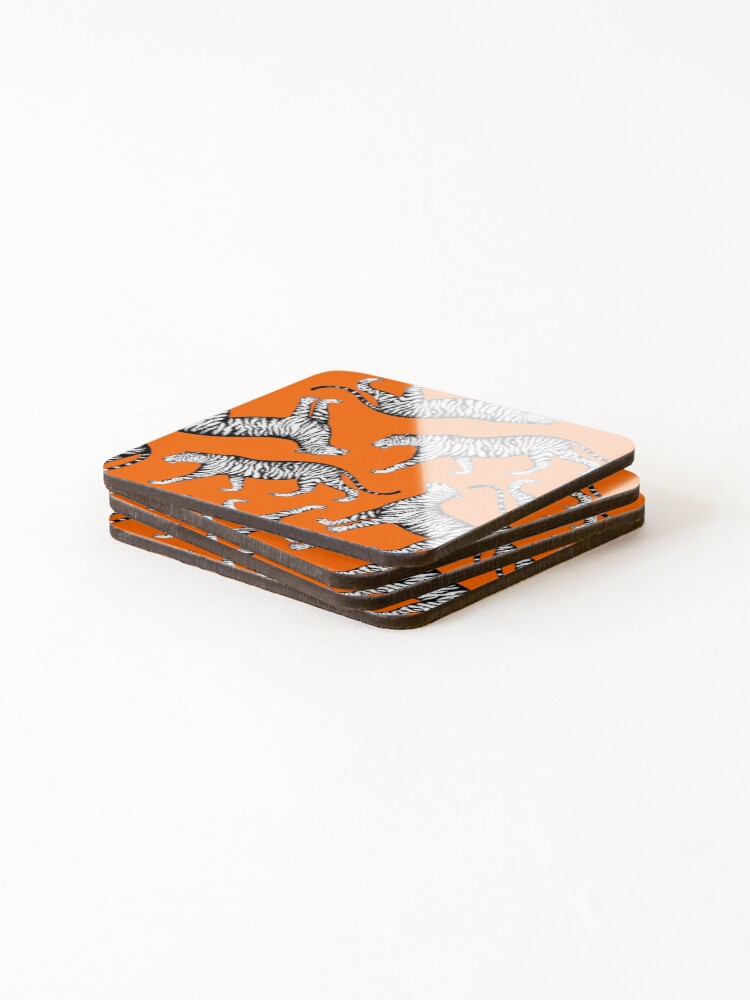 Alternate view of Tigers (Orange and White) Coasters (Set of 4)