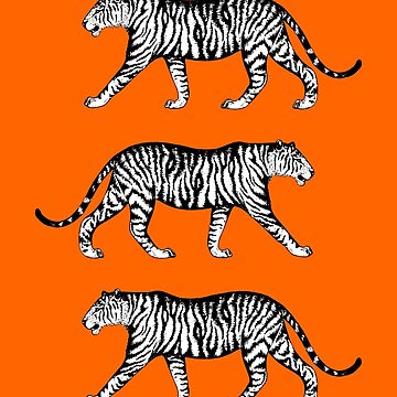 Artwork thumbnail, Tigers (Orange and White) by illucalliart