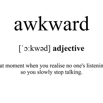 Artwork thumbnail, Awkward Definition | Dictionary Collection by Designschmiede