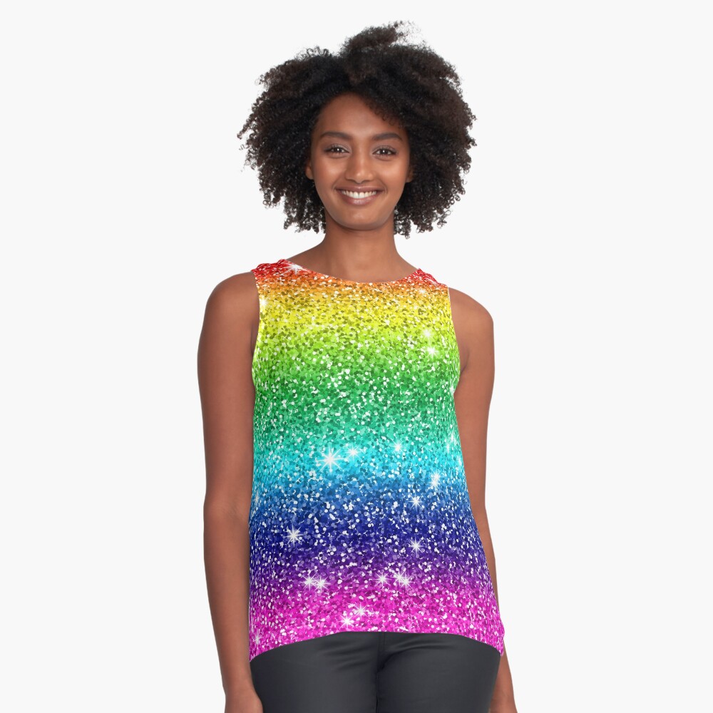 Glitter Sparkle Rainbow Top for Sale by cookymunster |