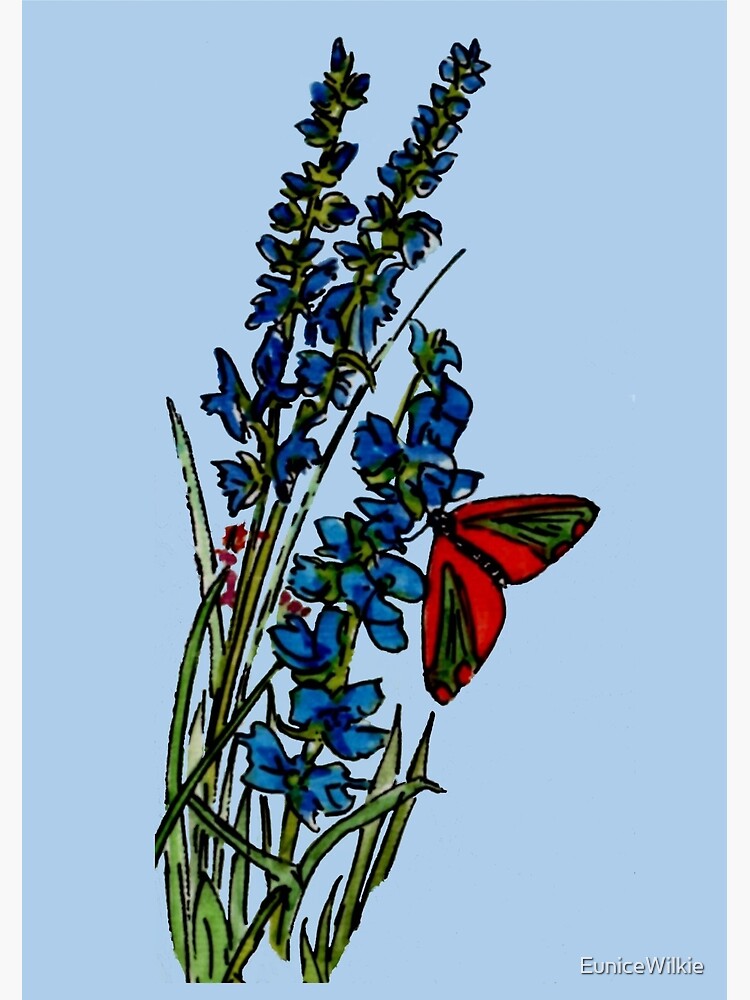 Thumbnail 2 of 2, Greeting Card, Feeling Blue - Blank Card designed and sold by EuniceWilkie.