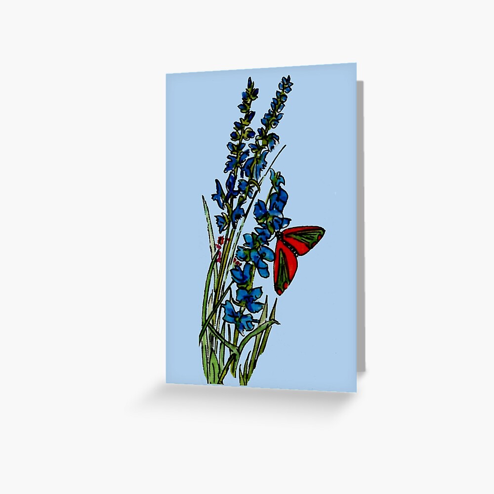 Feeling Blue - Blank Card Greeting Card
