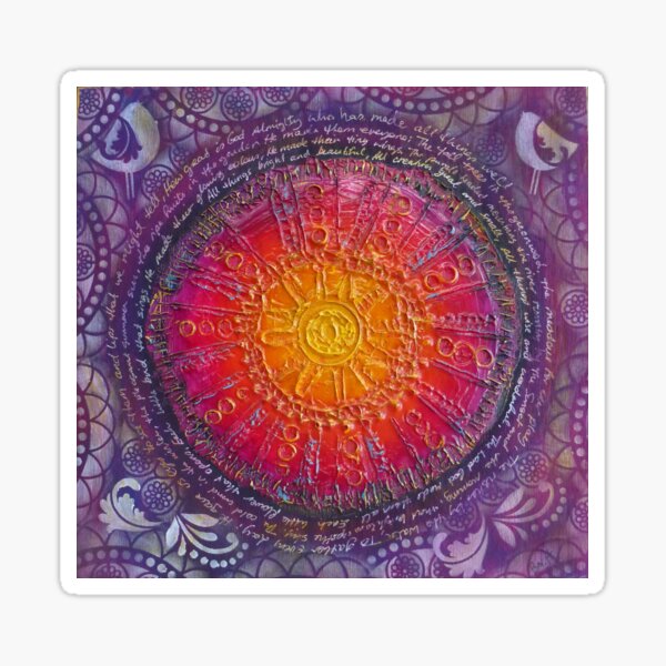 All things bright and beautiful Sticker