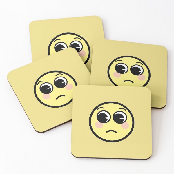 Item preview, Cool Sad Face Emoji Icon Design designed and sold by StuffNStickers.