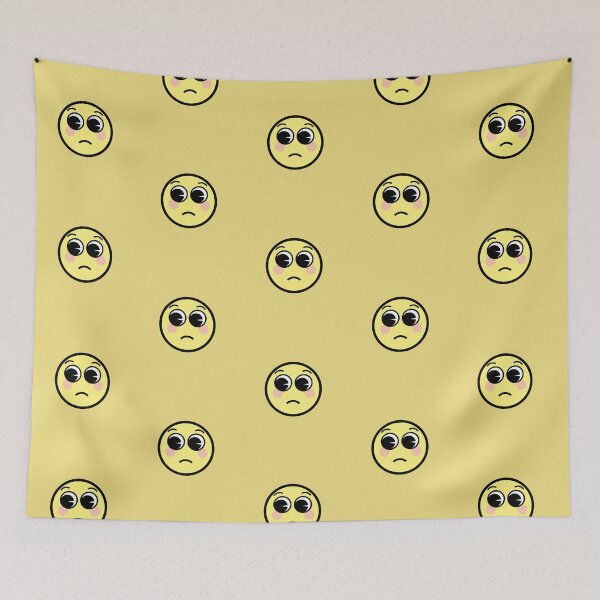 Item preview, Cool Sad Face Emoji Icon Design designed and sold by StuffNStickers.