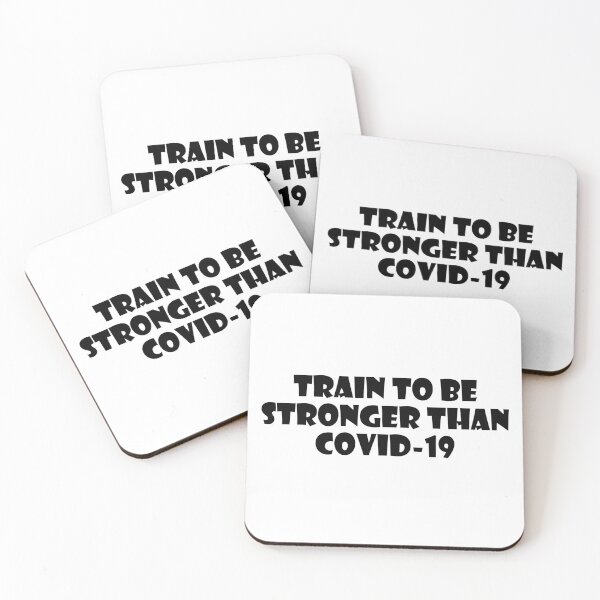 Item preview, TRAIN TO BE STRONGER THAN Covid-19 designed and sold by trainingclothes.
