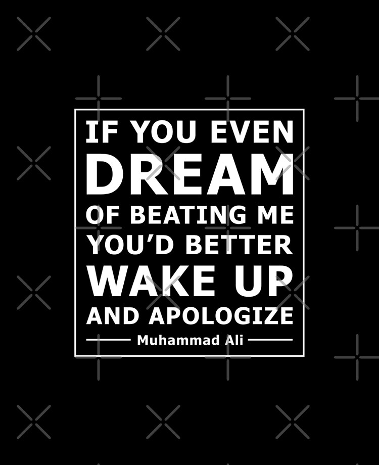 If You Even Dream Of Beating Me Quote: If You Even Dream Of Beating Me You'd Better Wake Up And Apologize"  Ipad Case & Skin By Vectrus | Redbubble