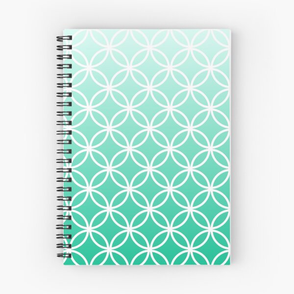 Item preview, Mint Ombre Lattice Circles designed and sold by ImageNugget.