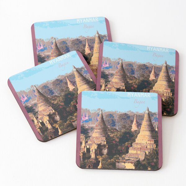 Item preview, Travel Posters_Visit Bagan_Myanmar. designed and sold by FanitsaArt.