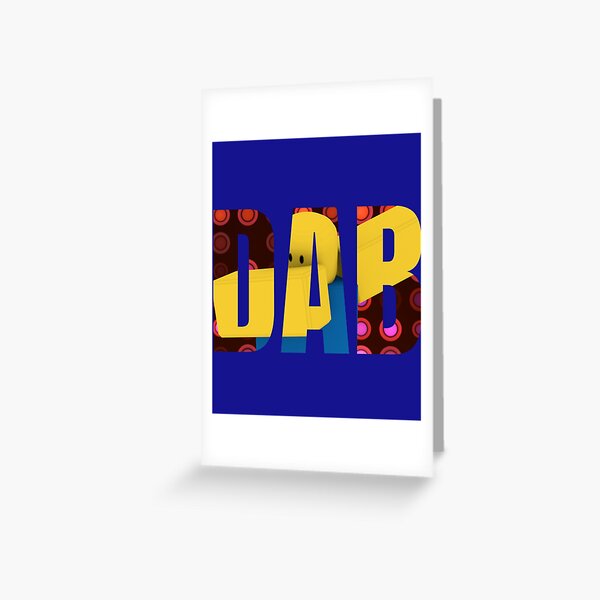 Roblox Gamers Greeting Cards Redbubble - dab rpg roblox