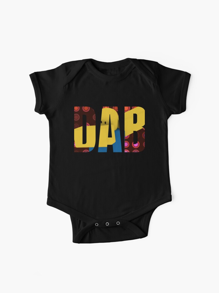 Roblox Dabbing Dab Noob Gamer Gifts Idea Baby One Piece By Smoothnoob Redbubble - buy roblox t shirt 3 15yrs from next usa