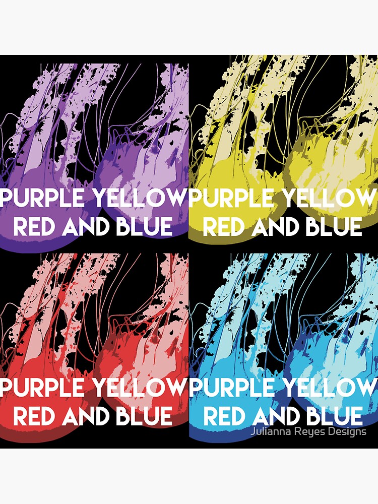 "Purple Yellow Red and Blue by Portugal The Man" Sticker for Sale by