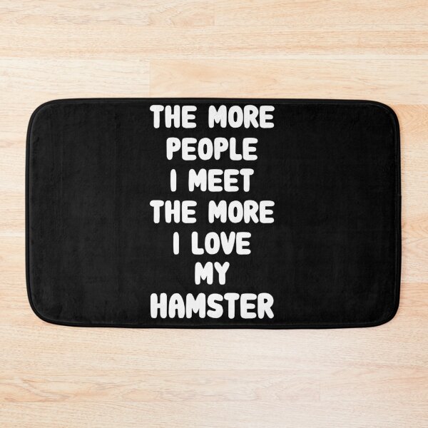 Item preview, The More People I Meet Hamster - White designed and sold by saechla.