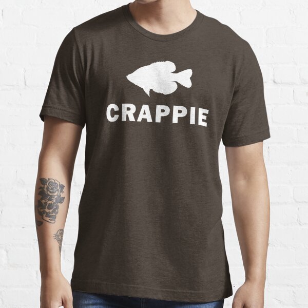 Crappie Attitude T Crappies Fishing Quote Men's T-shirt Back Print