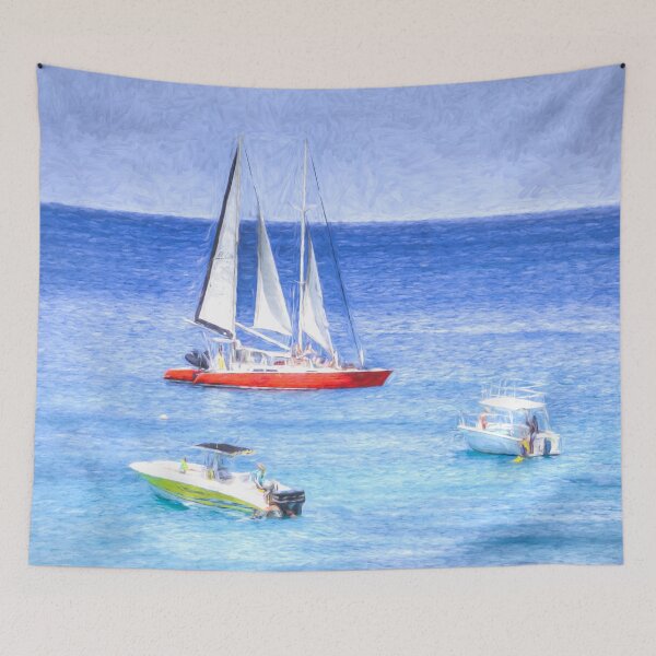 Item preview, Catamaran Caribbean Art Cezane Style designed and sold by Londonimages.