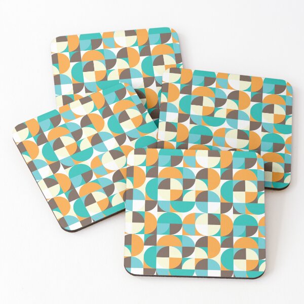 Item preview, Teal and Yellow Vintgae Geometry designed and sold by Carolina Diaz.