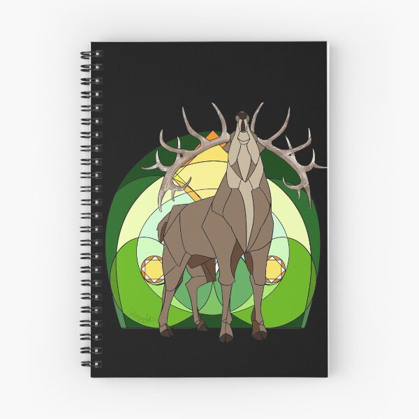 Item preview, stained glass stag designed and sold by corbeauprophet.