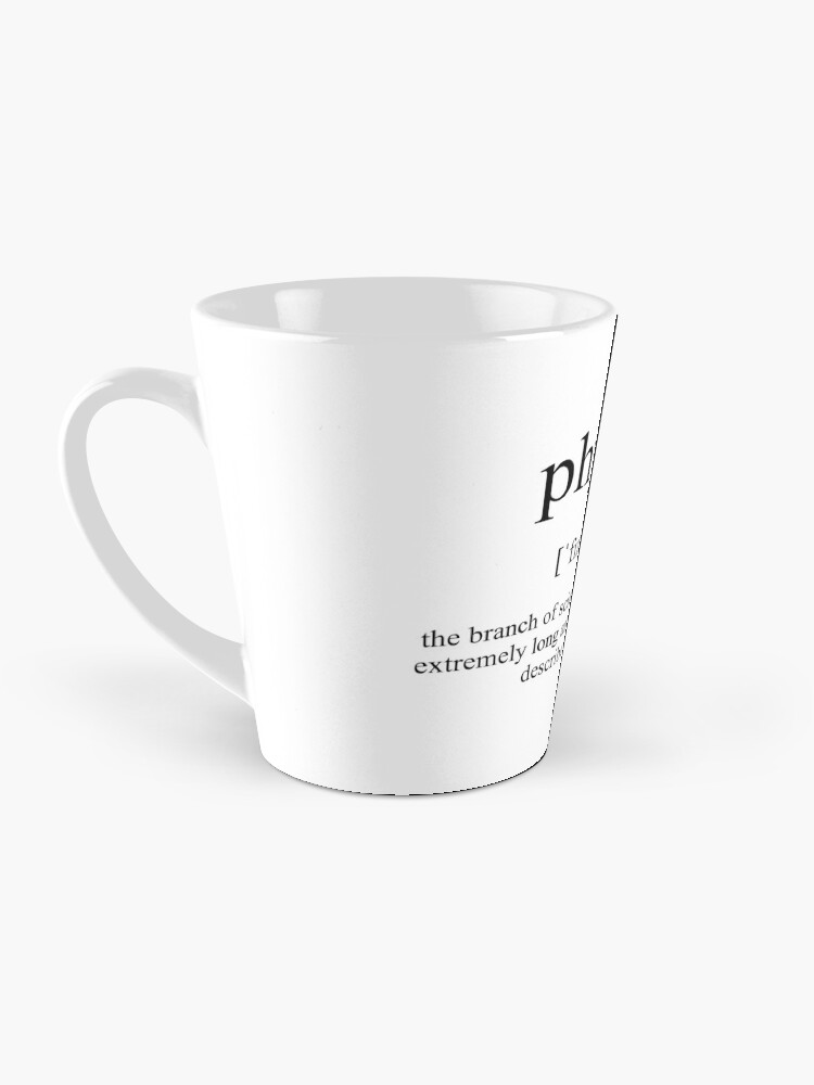 Physics Definition Tall Coffee or Tea Mug, Latte Size