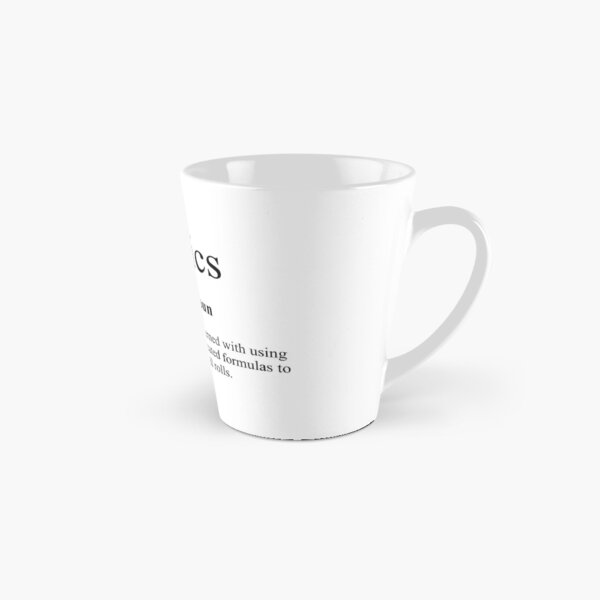 Physics Definition Tall Coffee or Tea Mug, Latte Size