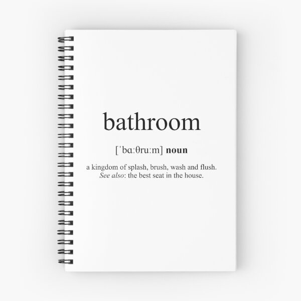 Item preview, Bathroom Definition | Dictionary Collection designed and sold by Designschmiede.