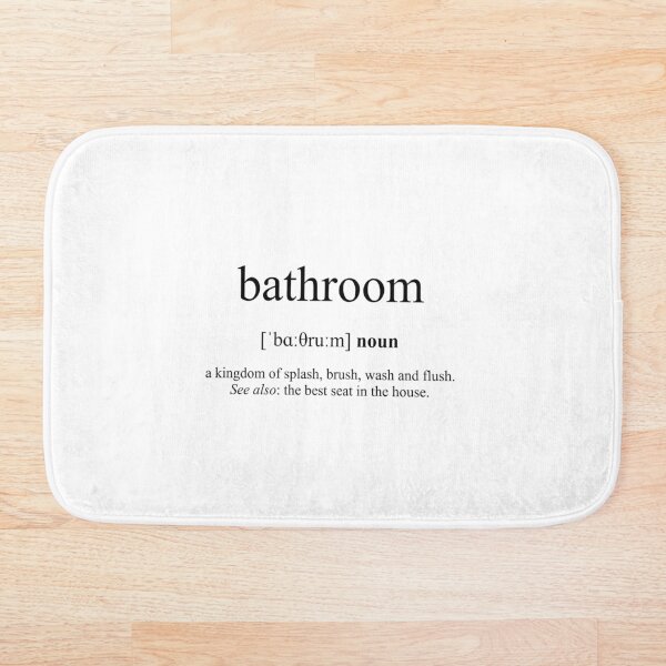 Item preview, Bathroom Definition | Dictionary Collection designed and sold by Designschmiede.