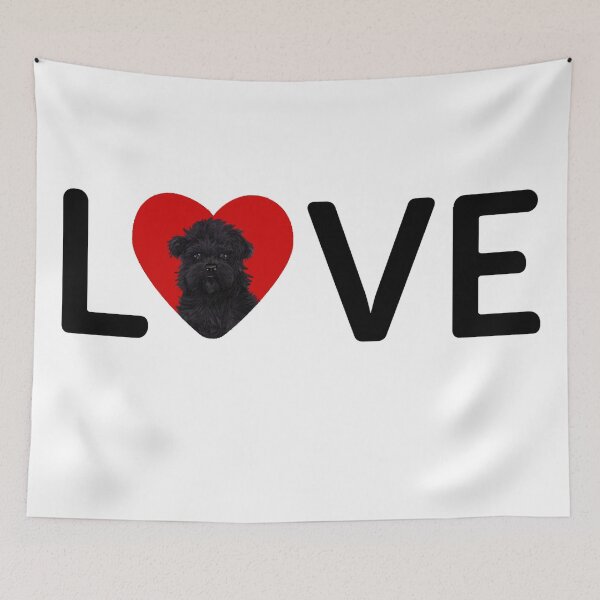Item preview,  I Love You, Affenpinscher Dog in Heart Design - Happy puppy lovers gift designed and sold by BestStuffDepot.
