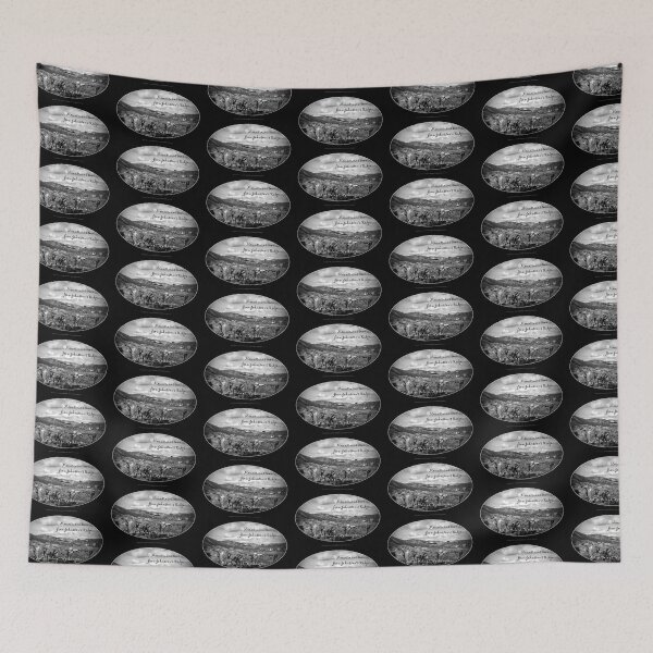Item preview, mountains seen from Johnston's Ridge, oval designed and sold by Dawna Morton.