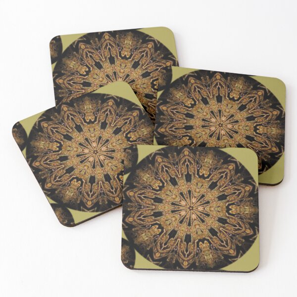 Item preview, Golden Kaleidoscope pattern designed and sold by Aquila Light Pictures.