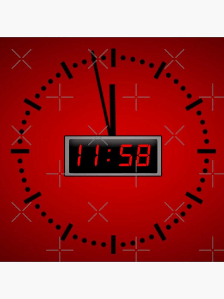 3 minutes to midnight clock