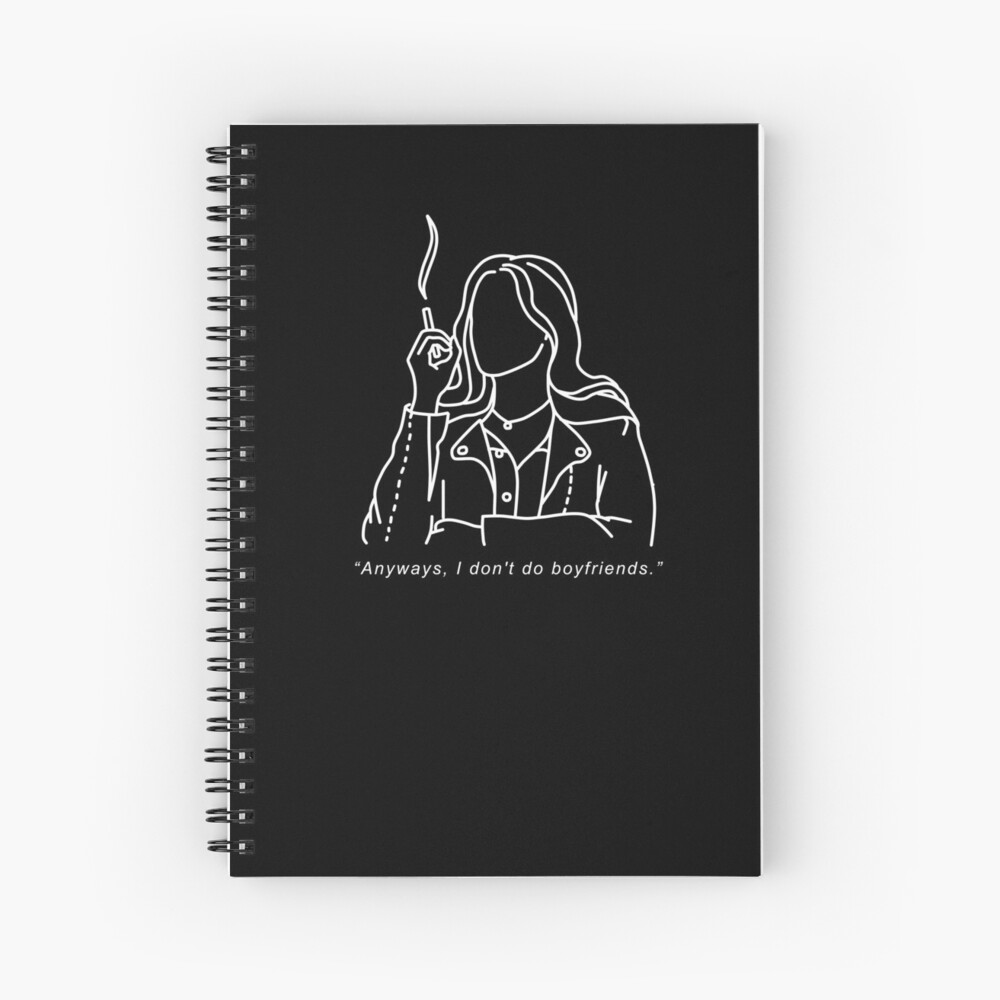 Maeve Wiley Sex Education Aesthetic Illustration Spiral Notebook For